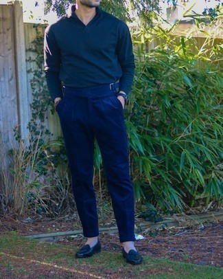 Мужские темно-синие вельветовые классические брюки от Gant, 28,373 руб.