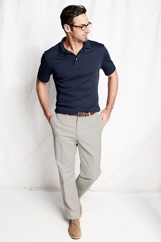 Поло с классическими брюками мужчины фото