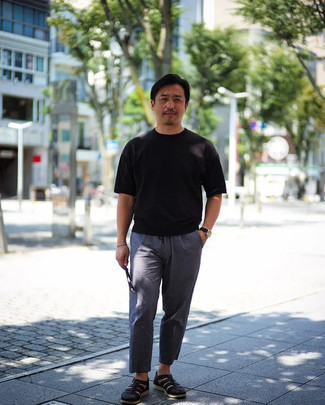 Как носить черные туфли с синими брюками в 30 лет мужчине в жару – 37 фото