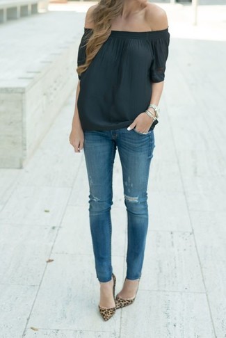 Фото джинсы с блузкой женские фото