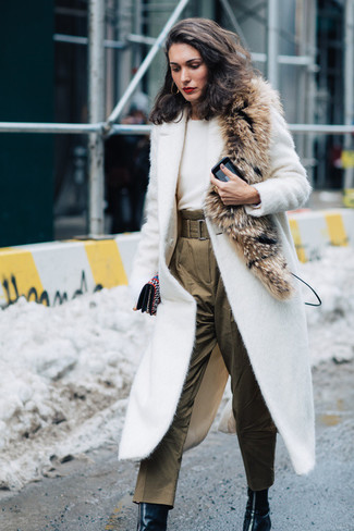 dkny fur coat