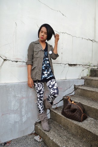 Как носить ботильоны с леггинсами