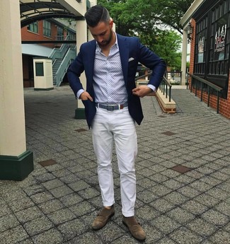 С чем носить бирюзовый ремень мужчине