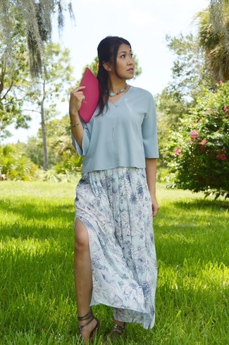 С чем носить бирюзовое колье