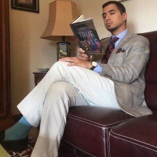 С чем носить бирюзовые носки мужчине