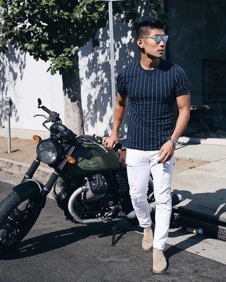 С чем носить бирюзовые солнцезащитные очки мужчине