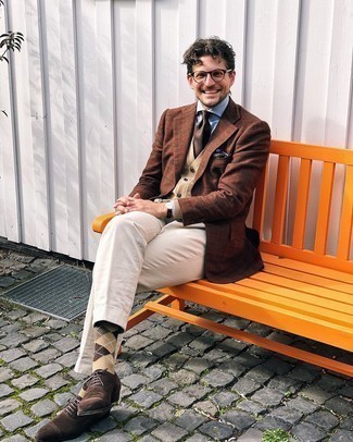 С чем носить носки с ромбами мужчине