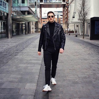 Как носить кроссовки с косухой мужчине