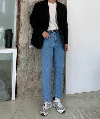 Как носить кроссовки с пиджаком мужчине