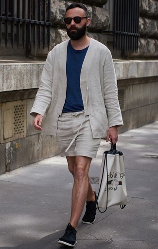 Как носить кроссовки с кардиганом мужчине