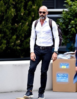 Как носить кроссовки с джинсами мужчине