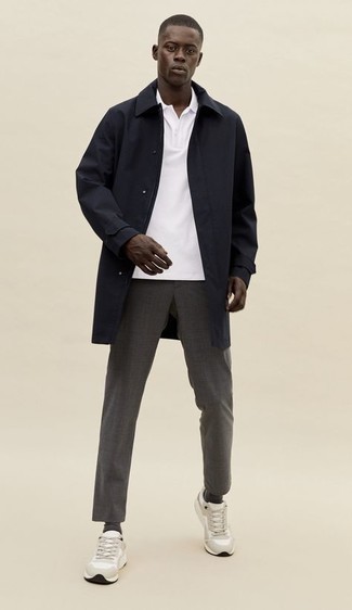 Как носить кроссовки с дождевиком мужчине