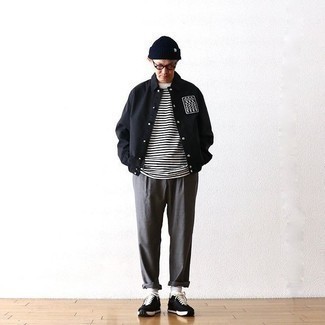 Как носить кроссовки с курткой-рубашкой мужчине