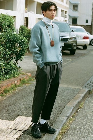 Как носить кроссовки с водолазкой мужчине