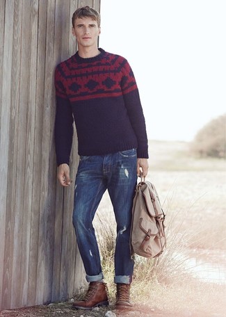 С чем носить бежевый рюкзак мужчине