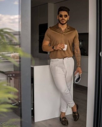 С чем носить бежевый браслет из бисера мужчине