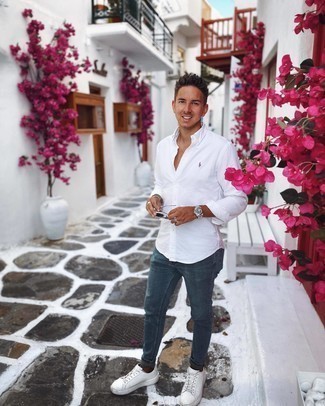 С чем носить бежевый браслет из бисера мужчине