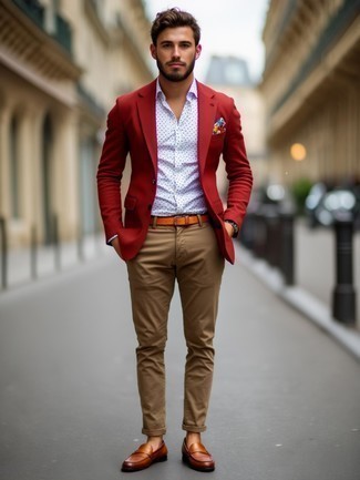 С чем носить бежевый ремень мужчине