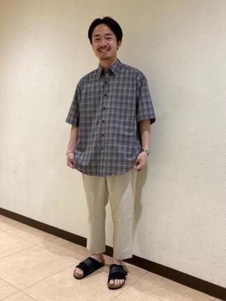 Какие сандалии носить с бежевыми брюками чинос