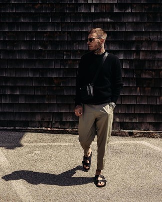 Какие сандалии носить с бежевыми брюками чинос