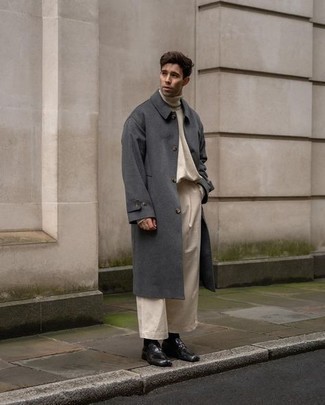 Какие водолазки носить с бежевыми брюками чинос