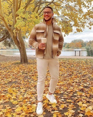 Какие куртки харрингтон носить с бежевыми джинсами