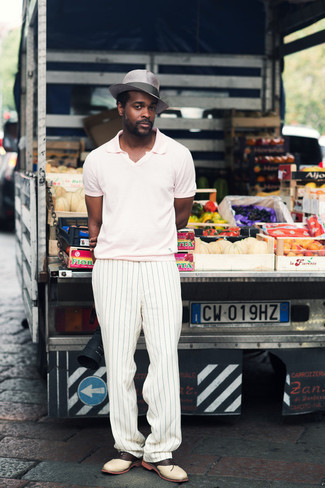 С чем носить бежевые оксфорды