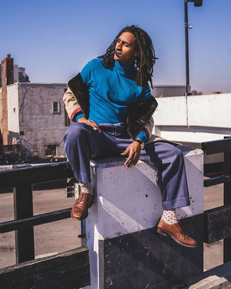 Какие броги носить с бежевой дубленкой