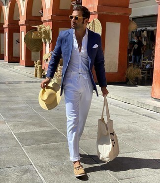 С чем носить бежевую соломенную шляпу мужчине