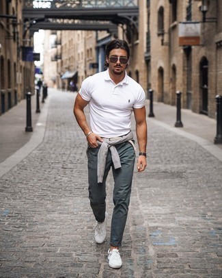 С чем носить бежевый плетеный ремень из плотной ткани мужчине