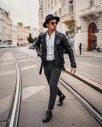 Как носить косуху с брогами