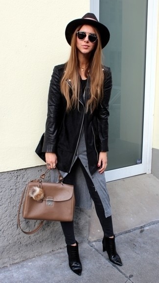 Как носить косуху с кардиганом женщине