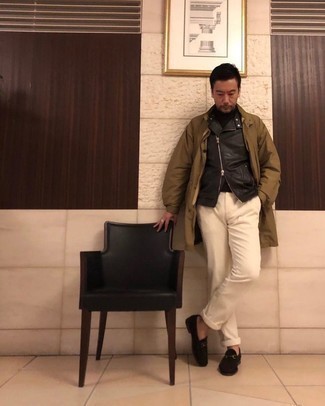 Как носить косуху с туфлями мужчине