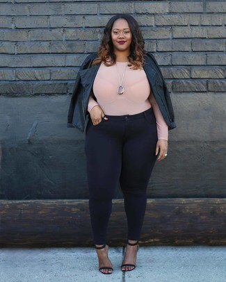 Как носить косуху с босоножками на каблуке