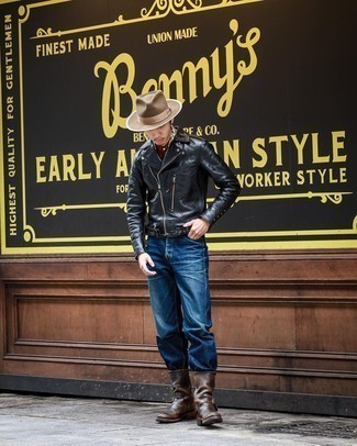 С чем носить косуху мужчине