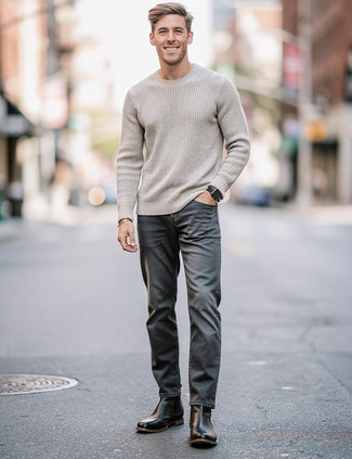 С чем носить черно-серебряные кожаные часы мужчине