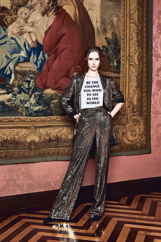 Какие пиджаки носить с черно-бежевыми туфлями