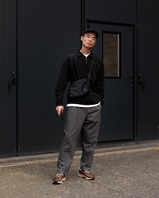 С чем носить черно-белую бейсболку мужчине