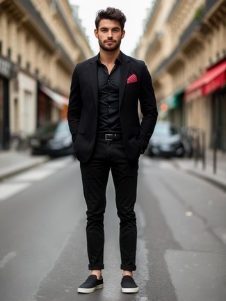 С чем носить черно-белый пиджак мужчине