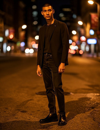 С чем носить черно-белый пиджак мужчине