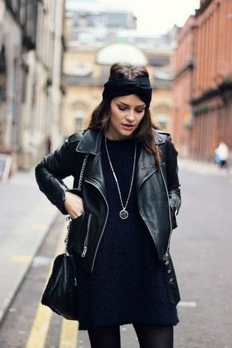 С чем носить черно-белый ободок/повязка