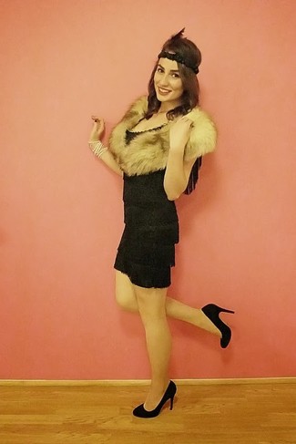 С чем носить черно-белый ободок/повязка