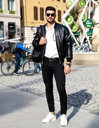 С чем носить черно-белые брюки мужчине