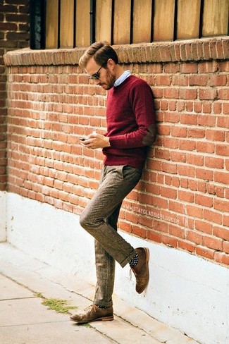 С чем носить черно-белые носки в горошек мужчине