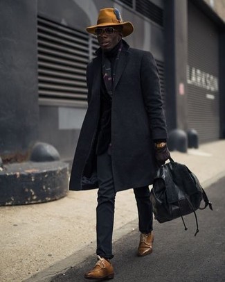 С чем носить черно-белый шарф мужчине