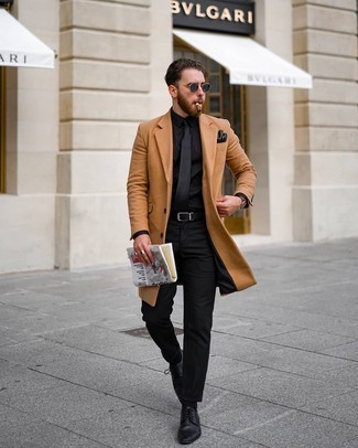 С чем носить черно-белый шелковый галстук мужчине