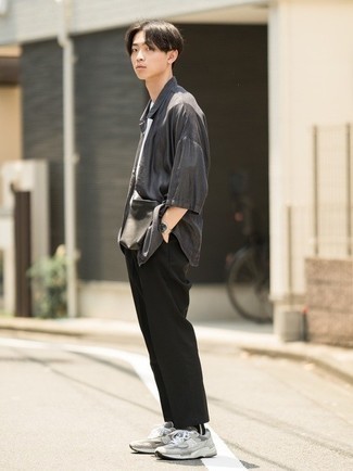 С чем носить черно-белые носки мужчине