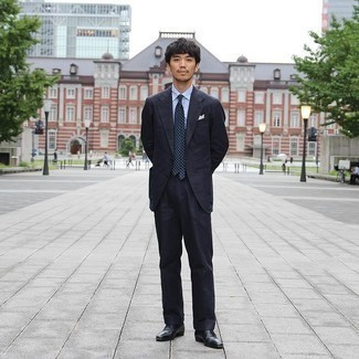 С чем носить черно-белый костюм