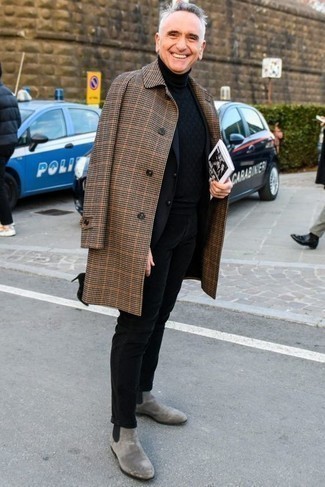 С чем носить черно-белый костюм