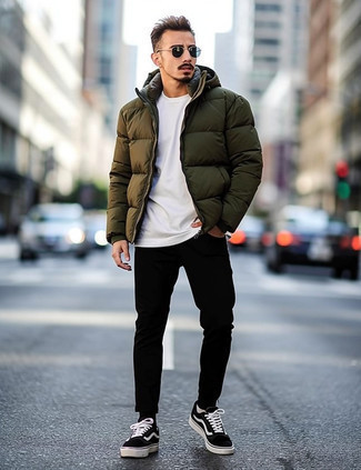 С чем носить черно-белые солнцезащитные очки мужчине